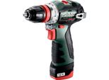 Metabo Powermaxx Bs Bl Q - Trapano/Avvitatore A Batteria - 2 Velocità 10 Mm - 38 N-M - 2 Batterie - 12 V