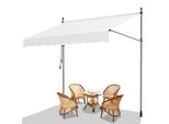 Jiubiaz Tenda Da Sole A Morsetto Tenda Da Sole Per Balcone Tenda Da Sole Per Giardino Resistente Ai Raggi Uv Tenda Da Sole A Bracci Pieghevoli Crema 3,5M