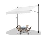 Jiubiaz Tenda Da Sole A Morsetto Tenda Da Sole Per Balcone Tenda Da Sole Per Giardino Tenda Da Sole A Braccio Pieghevole Resistente Ai Raggi Uv Tenda Da Sole Crema 2M