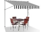 Tenda Da Sole Jopassy Tenda Da Sole Con Morsetti Tenda Da Sole Per Balcone Tende Da Sole Da Giardino Resistenti Ai Raggi Uv Tenda Da Sole Con Braccio Articolato Bianco Grigio 2,5 M