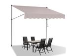 Fiqops Tenda Da Sole A Morsetto Tenda Da Sole Per Balcone Tende Da Giardino Resistente Ai Raggi Uv Tenda A Bracci Pieghevoli Beige 2M