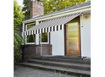 Tenda Da Balcone Jopassy Resistente Ai Raggi Uv E All'acqua, Retrattile 2,5 M, Bianco-Grigio