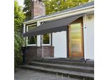 Tenda Da Balcone Jopassy Resistente Ai Raggi Uv E All'acqua, Retrattile 2 M, Grigio Puro