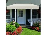 Tenda Da Balcone Jopassy Resistente Ai Raggi Uv E All'acqua, Retrattile 2,5 M, Color Crema