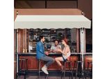 Tenda Da Sole Per Balcone Fiqops Tenda Resistente Ai Raggi Uv E All'acqua, Retrattile 3,5 M, Crema