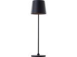 Brilliant Lampada Da Tavolo Portatile A Led Per Esterni Kaami | Altezza: 37 Cm | 2W 310Lm 3000K | Dimmerabile Tramite Touch Dimmer | Ricaricabile Tramite Usb | Nero