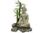 Aqua Ornaments "Zen Statue Mit Bambus"" 12 X 9 X 16 Cm"