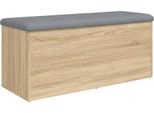Panca Con Vano Portaoggetti Rovere Sonoma 102X42X45 Cm Materiale A Base Di Legno