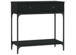 Vidaxl Tavolo Consolle Nero 75X34,5X75 Cm Materiale A Base Di Legno