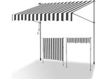 Tenda Da Sole Tolletour Tenda Da Sole Con Morsetti Tenda Da Sole Per Balcone Tende Da Sole Da Giardino Resistenti Ai Raggi Uv Tenda Da Sole Con Braccio Articolato Bianco Grigio 1,5 M