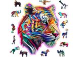 Città Di Legno Puzzle Di Legno Tigre Colorata