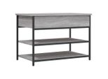 Panca Per Scarpe Grigio Sonoma 70X42,5X50 Cm In Materiale Ligneo