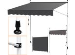 Tenda Da Sole Tolletour Tenda Da Sole A Morsetto Retraibile Tenda Da Sole Protezione Solare Balcone Senza Forature 350X120Cm
