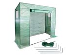 Tolletour Serra In Plastica Serra Per Pomodori 200 X 80 X 170 Cm (Lxpxa), Con Telo A Rete E Finestra Per Il Giardino, Tetto Inclinato, Verde