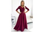 Numoco Abito Da Festa Donna Ambra Bordeaux M