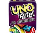 Mattel Games Uno Flip In Una Robusta Scatola Di Metallo - Il Classico Gioco Di Carte Con Un Tocco Nuovo, Per Tutta La Famiglia E Per I Bambini Dai 7 Anni In Su, GDG37