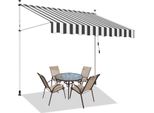 Jopassy Tenda Da Sole A Morsetto Tenda Da Balcone Senza Trapano Regolabile In Altezza Tenda Da Sole Resistente Ai Raggi Uv E Idrorepellente 200 Cm Bianco Grigio