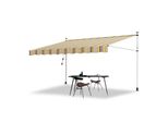 Tenda Da Sole Tolletour Tenda Da Sole Articolata Idrorepellente Per Balcone Tenda Da Sole Per Balcone Protezione Solare Tenda Da Sole A Morsetto Gialla E Blu 3,5 M
