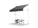Tenda Da Sole Tolletour Tenda Da Sole Articolata Idrorepellente Per Balcone Tenda Da Sole Per Balcone Protezione Solare Tenda Da Sole Con Morsetti Grigio 4M