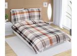 Biancheria Da Letto In Cotone - Grigio, Arancione - 140X200, 70X90