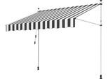 Tenda Da Sole Tolletour Tenda Da Sole Articolata Idrorepellente Per Balcone Tenda Da Sole Per Balcone Protezione Solare Tenda Da Sole A Morsetto Bianco E Grigio 4M