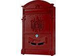 Cassetta Postale Letterbox Cassetta Postale Da Parete Post 3D Vintage Antico Rosso