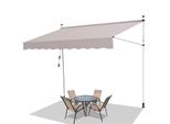 Tenda Da Sole A Morsetto Jopassy Tenda Da Sole Senza Foratura Tenda Da Balcone Regolabile In Altezza Tenda Da Sole Balcone 350 Cm Beige