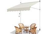 Jopassy Tenda Da Sole A Morsetto Tenda Da Sole Senza Foratura Tenda Da Sole Per Balcone Regolabile In Altezza Tenda Da Sole Per Balcone 150 Cm Crema