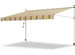 Tenda Da Sole Jopassy Tenda Da Sole Articolata Idrorepellente Per Balcone Tenda Da Sole Per Balcone Protezione Solare Tenda Da Sole A Morsetto Gialla E Blu 4M