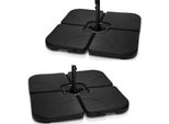 Set Di 4 Pesi Per Ombrelli Yakimz Quad Per Portaombrelli Può Essere Riempito Con 60 Litri D'acqua O 80 Kg Di Sabbia Portaombrelli In Plastica Hdpe