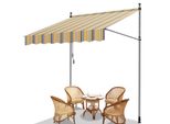 Yakimz Tenda Da Sole A Morsetto Tenda Da Sole Per Balcone Senza Foratura Tenda Da Sole Regolabile In Altezza Resistente Ai Raggi Uv E Idrorepellente 200 Cm Giallo Blu