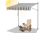 Jopassy Tenda Da Sole A Morsetto Tenda Da Sole Senza Foratura Tenda Da Sole Per Balcone Regolabile In Altezza Tenda Da Sole Per Balcone 350 Cm Bianco Grigio