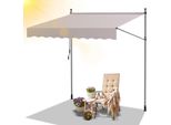 Tenda Da Sole Jopassy Tenda Da Sole Con Morsetti Tenda Da Sole Per Balcone Regolabile In Altezza Tenda Da Sole Senza Forature Per Terrazza Balcone 150 Cm Beige