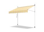 Tenda Da Sole Clanmacy Tenda Da Sole Articolata Idrorepellente Per Balcone Tenda Da Sole Per Balcone Protezione Solare Tenda Da Sole Con Morsetti Giallo E Bianco 2 M