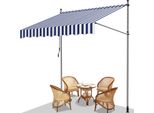 Yakimz Tenda Da Sole A Morsetto Tenda Da Sole Per Balcone Senza Foratura Tenda Da Sole Regolabile In Altezza Resistente Ai Raggi Uv E Idrorepellente 200 Cm Bianco Blu