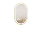 Specchio Da Bagno, Design Ovale, Illuminazione Led, 80X50Cm (32X20Inch)
