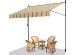 Yakimz Tenda Da Sole A Morsetto Tenda Da Sole Per Balcone Senza Foratura Tenda Da Sole Regolabile In Altezza Tenda Da Sole Resistente Ai Raggi Uv E Idrorepellente 400 Cm Giallo Blu