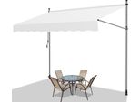 Jopassy Tenda Da Sole Senza Pinze Tenda Da Sole Per Balcone Tenda Da Sole Per Terrazza Balcone 350Cm Crema