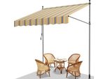 Tenda Da Sole Jopassy Senza Foratura Tenda Da Sole A Morsetto Tenda Da Sole Per Terrazza Balcone 200 Cm Giallo Blu