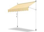 Tenda Da Sole Clanmacy Tenda Da Sole Articolata Idrorepellente Per Balcone Tenda Da Sole Per Balcone Protezione Solare Tenda Da Sole Con Morsetti Giallo E Bianco 1,5 M