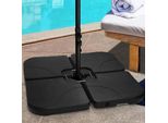 Clanmacy Portascialli Portascialli Set Da 4 50X50Cm Portascialli Piastre Di Zavorramento