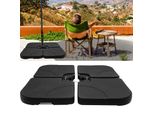 Hengda Portaparapluie Set Di 4 Supporti Per Ombrelloni 50X50 Cm Piastre Di Zavorramento Per Portaparapluie