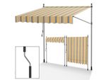 Hengda Tenda Da Sole Idrorepellente Tenda Da Sole Articolata Per Balcone Tenda Da Sole Per Balcone Protezione Solare Tenda Da Sole A Morsetto Giallo E Blu 4M