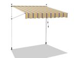 Hengda Tenda Da Sole Tenda Da Sole Articolata Idrorepellente Per Balcone Tenda Da Sole Per Balcone Protezione Solare Tenda Da Sole A Morsetto Giallo E Blu 3,5 M