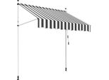 Hengda Tenda Da Sole Tenda Da Sole Articolata Idrorepellente Per Balcone Tenda Da Sole Per Balcone Protezione Solare Tenda Da Sole A Morsetto Bianco E Grigio 1,5 M