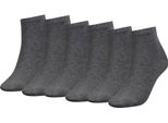 Calzini Tommy Hilfiger Da Donna, Confezione Da 6 - Th, Cotone, 35-42, Grigio Tinta Unita 39-42