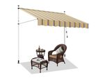Tenda Da Sole Hengda Tenda Da Sole Con Morsetti Tenda Da Sole Per Balcone Regolabile In Altezza Tenda Da Sole Senza Forature Per Terrazza Balcone 400 Cm Giallo Blu