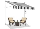 Tenda Da Sole Clanmacy Tenda Da Sole A Morsetto Tenda Da Balcone Regolabile In Altezza Tenda Da Sole Senza Foratura Per Terrazza Balcone 200Cm Bianco Grigio