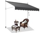 Tenda Da Sole A Morsetto Clanmacy Tenda Da Sole Senza Foratura Tenda Da Sole Per Balcone Regolabile In Altezza Tenda Da Sole Per Balcone 400 Cm Grigio