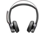 Poly Voyager Focus 2 Microsoft Teams Certified USB-C-C Headset +USB-C/A Adapter +Charging Stand